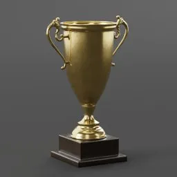 Trophy Cup  sculpted in Blender