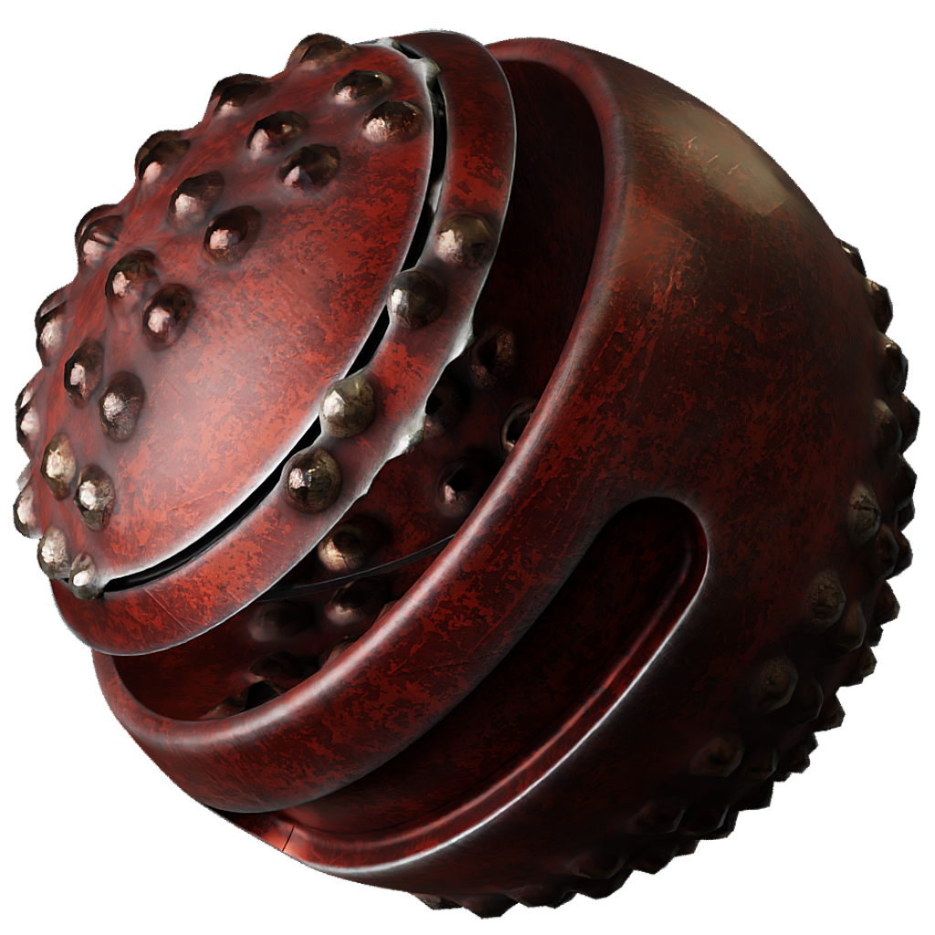 Rivets Metal Red | FREE metal materials | BlenderKit
