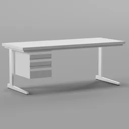 Desk with drawers - Light