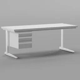 Desk with drawers - Light