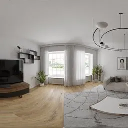 Modern Livingroom Day unclipped