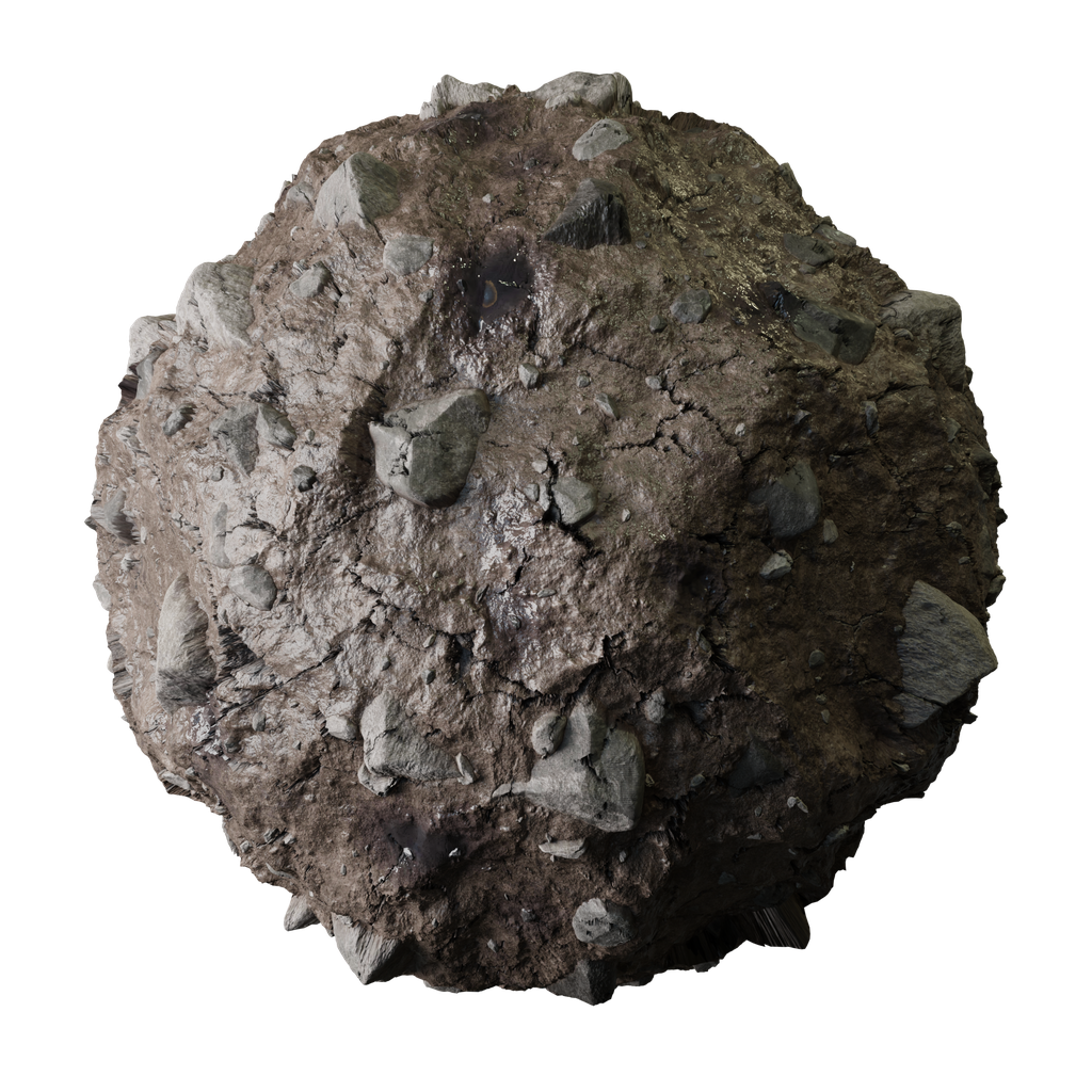 Wet ground one FREE ground materials BlenderKit