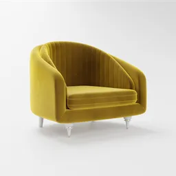 Modern Sofa - Yellow