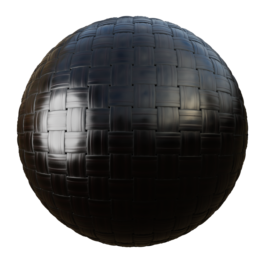 BlenderKit Download the FREE Plaited Leather One Braid material