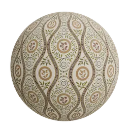 Neo-Classical damask wallpaper