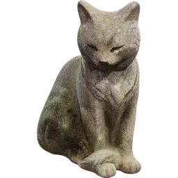 Concrete Cat Statue