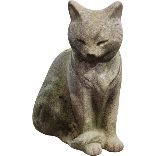Concrete Cat Statue