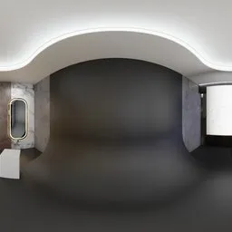 Modern Dark Cyclorama Photo Studio
