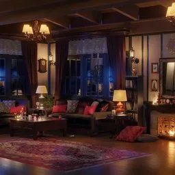 Classic winter Cozy Mood interior