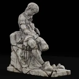 statue of Sleeping Shepherd Boy dmg