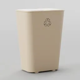 Carrier type recycling bin