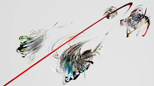 Abstract Dispersive Glass  Red Line