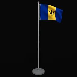 Animated Flag of Barbados