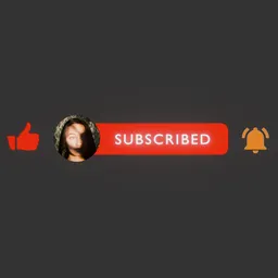 Youtube subscribe like bell button