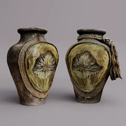 Decorative ceramic vase
