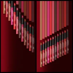 Crayon lipstick shades animation