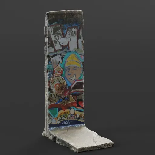 Berlin Wall Fragment Scan