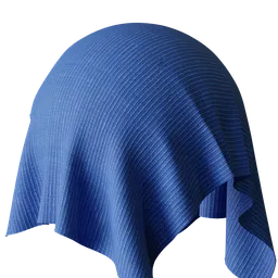 Blue Ribbed Corduroy