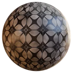 High-quality PBR Ceramic Floor material with seamless pattern for 3D rendering and Blender applications.