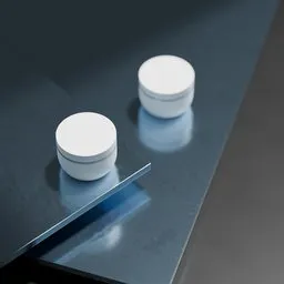 Minimal White Cosmetic Jar Mockup