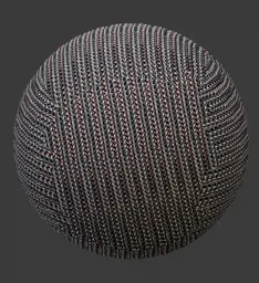 High-quality PBR carbon fiber braided hose sleeve texture for Blender 3D and other applications.