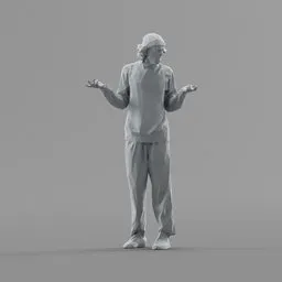 Lowpoly Male Standing