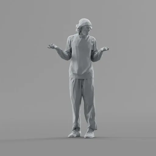 Lowpoly Male Standing
