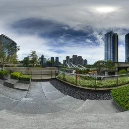 Small stone platform during the day