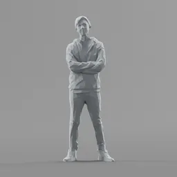 Lowpoly Male Standing