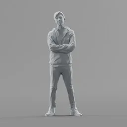 Lowpoly Male Standing