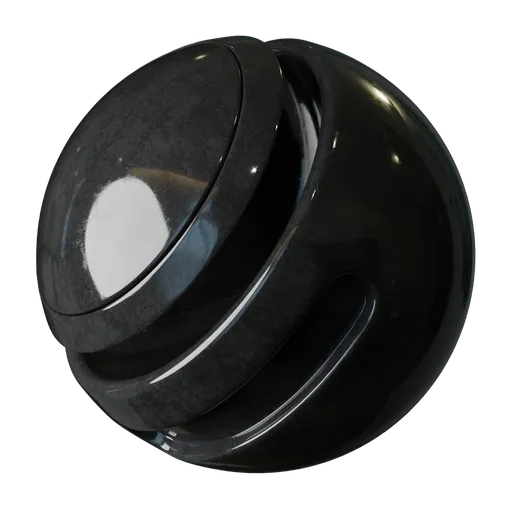 Polished Black Marble