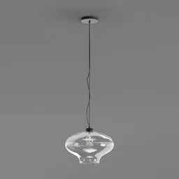 Glass ceiling light Ideallux Round