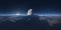Sci-fi Alien Planet Aerial Landscape