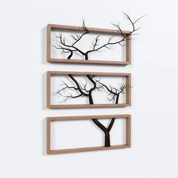 Minimalist Tree Branch Wall Art Set