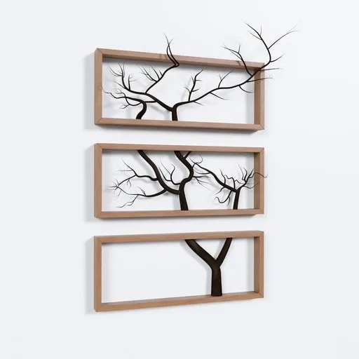 Minimalist Tree Branch Wall Art Set