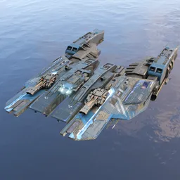 Scifi Space ship Endeavour