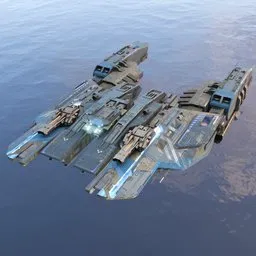 Scifi Space ship Endeavour