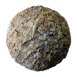 High-quality 2K PBR texture for 3D rock stone, ideal for Blender material with realistic displacement detail.