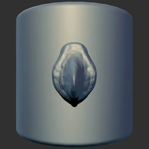 Blender 3D sculpting brush for creating detailed dragon scales texture on 3D models.