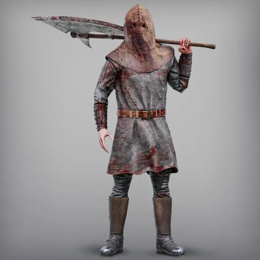 Bloody Executioner Rigged Game Ready