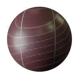 Wooden red painted blinds