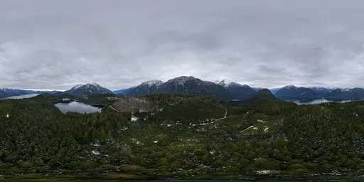 Gloomy Overcast Mountain Day