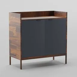Living Room High Storage Cabinet acacia