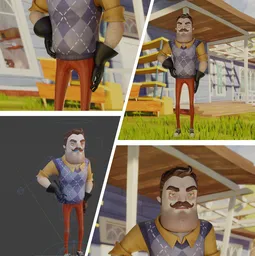 Suspicious Neighbor (Rigged)