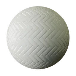 Herringbone Ceramic Glossy Tile