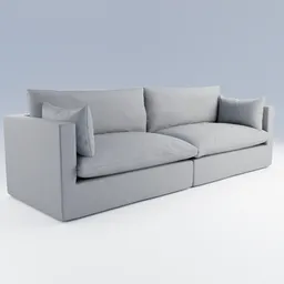 Unwind 2-Piece Slipcovered sofa grey