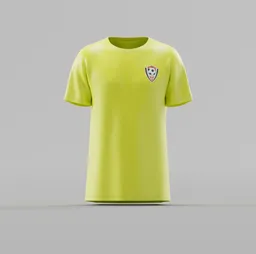 Neon Lime Athletic Soccer T-Shirt
