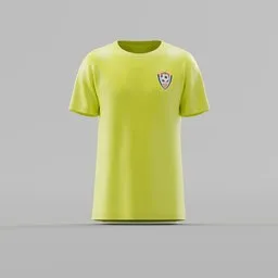 Neon Lime Athletic Soccer T-Shirt
