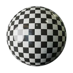 Polished Checkerboard Marble Tiles