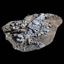 Scan Broken Stone Pillar